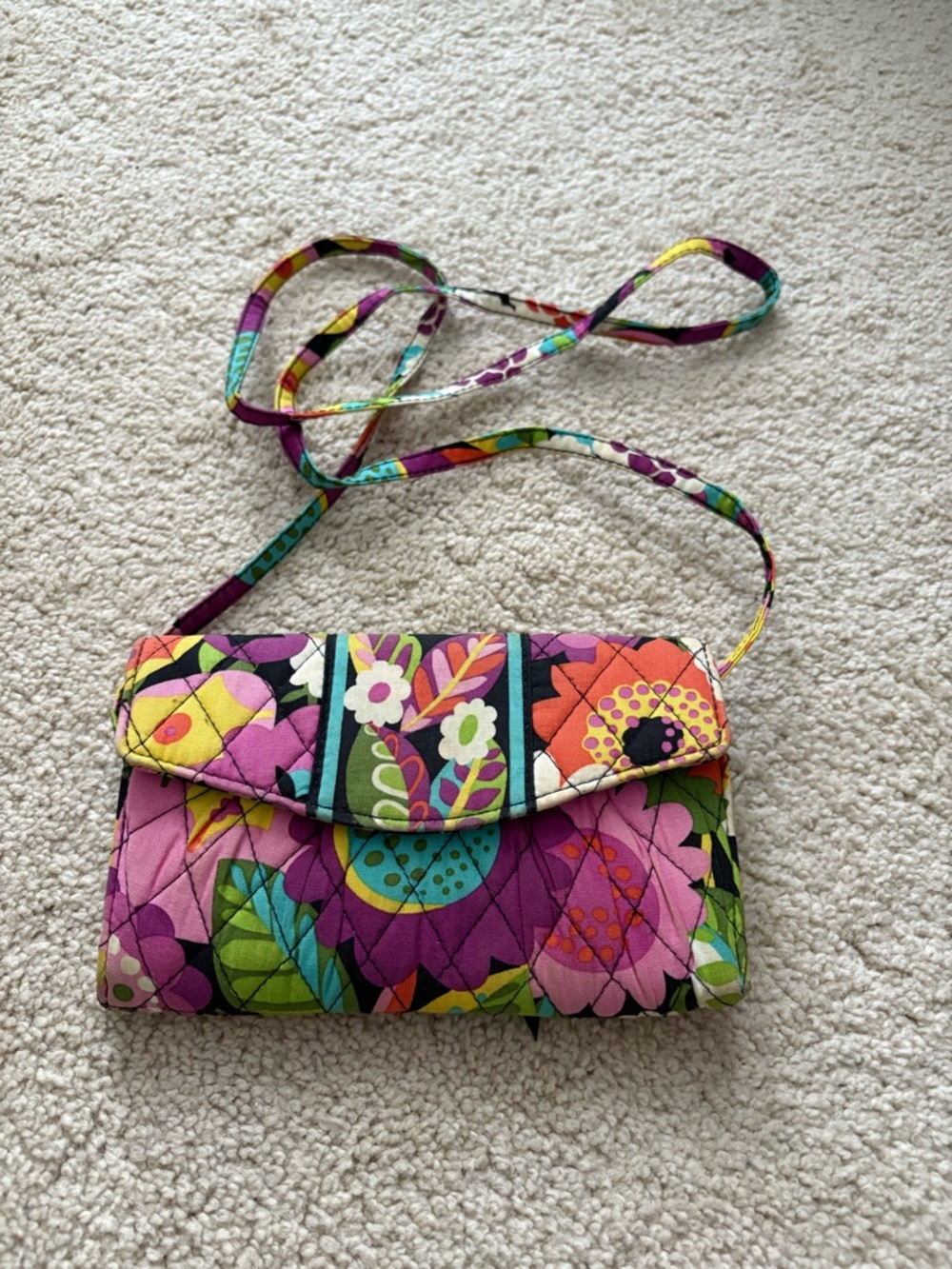 Vera Bradley Floral Quilted Crossbody